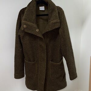 Cozy green Sherpa Jacket